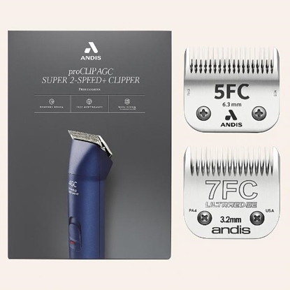 Picture of Andis AGC Clipper + 5FC & 7FC Blades | Special Offer